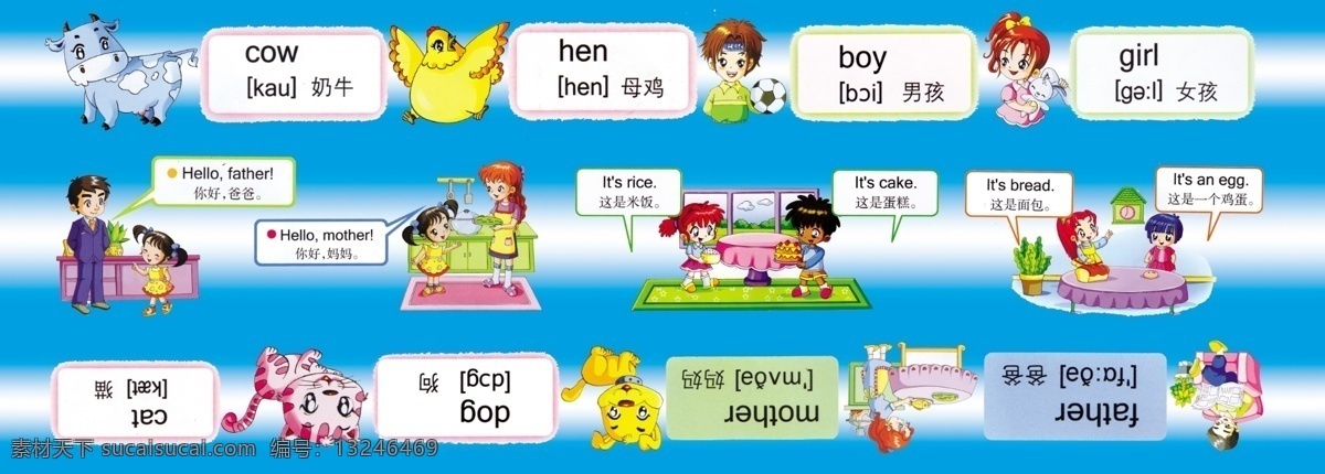 分层 少儿英语 英语展板 源文件 模板下载 小学英语 学校英语 学校英语展板 带图英语 英语带图 图画英语 英语图画 其他展板设计