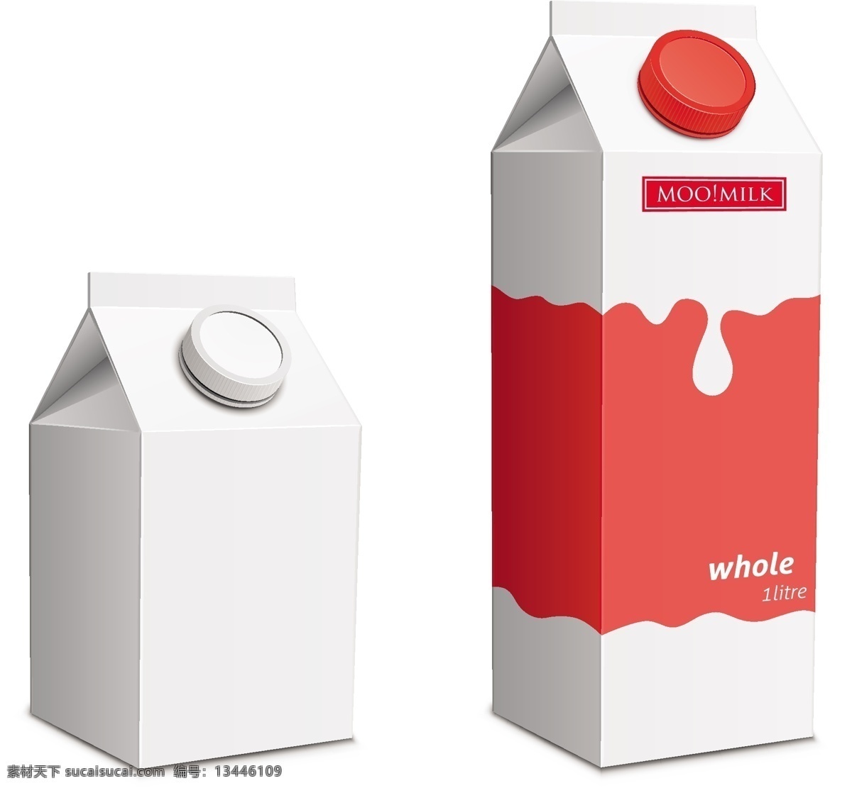 矢量 牛奶 包装盒 模板下载 奶瓶 包装设计 产品包装 包装盒设计 标志图标 矢量素材 白色
