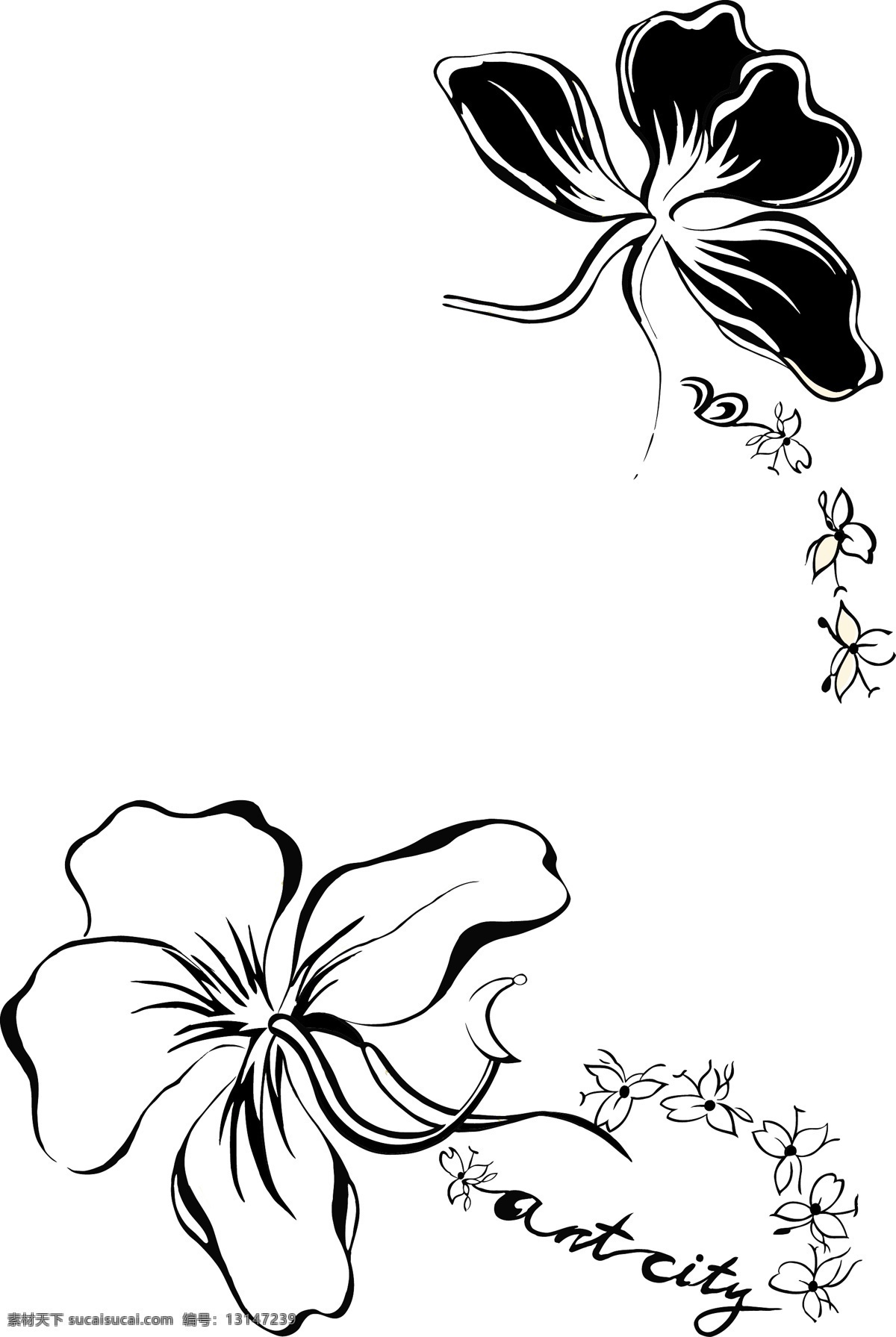 矢量 对角花 装饰 雕刻 字母 底纹边框 花边花纹 白色