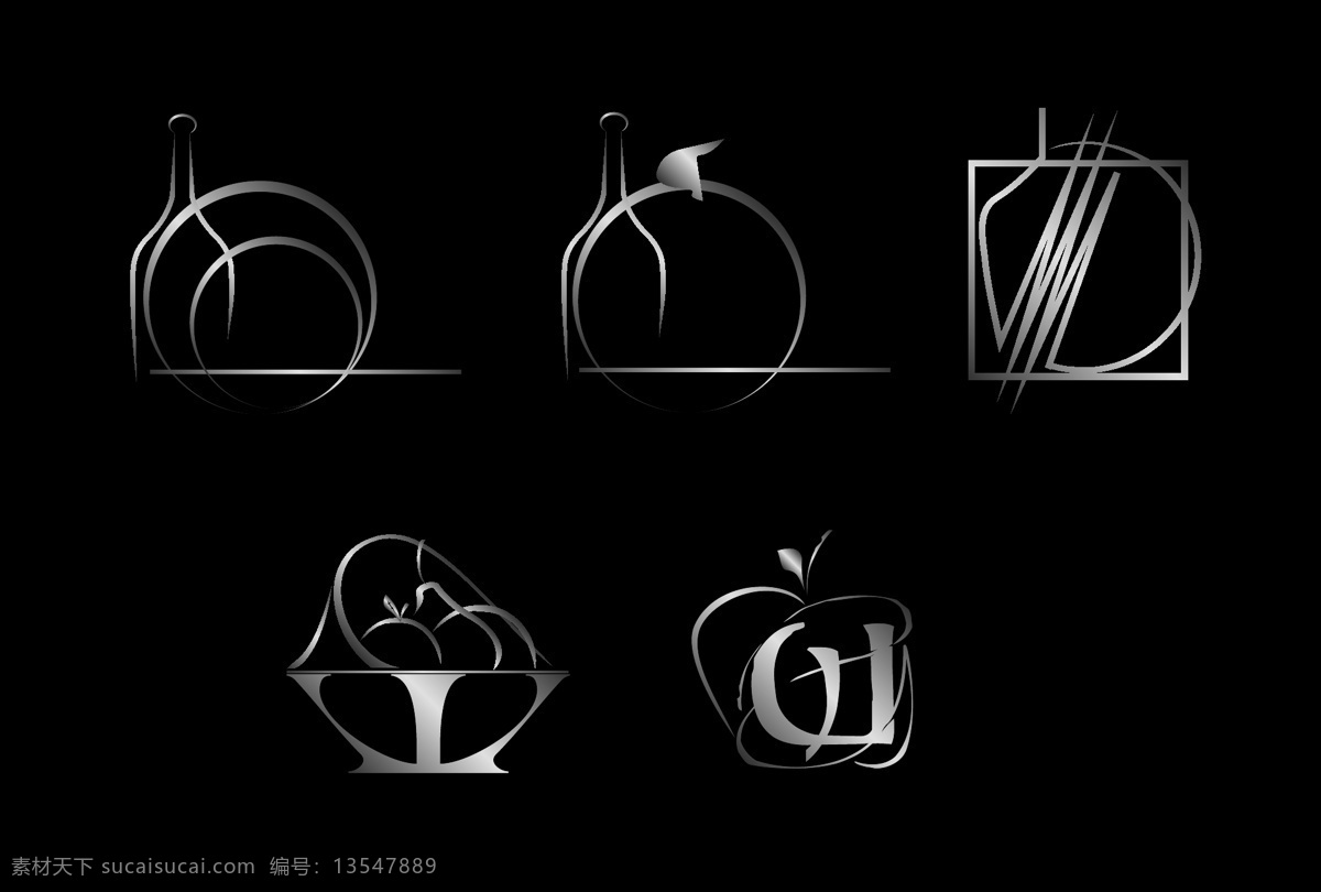 黑色 logo2 logo 苹果 瓶子 谏 玪 ogo2 矢量 谏玪ogo2 圆 矢量设计图 psd源文件 文件 源文件