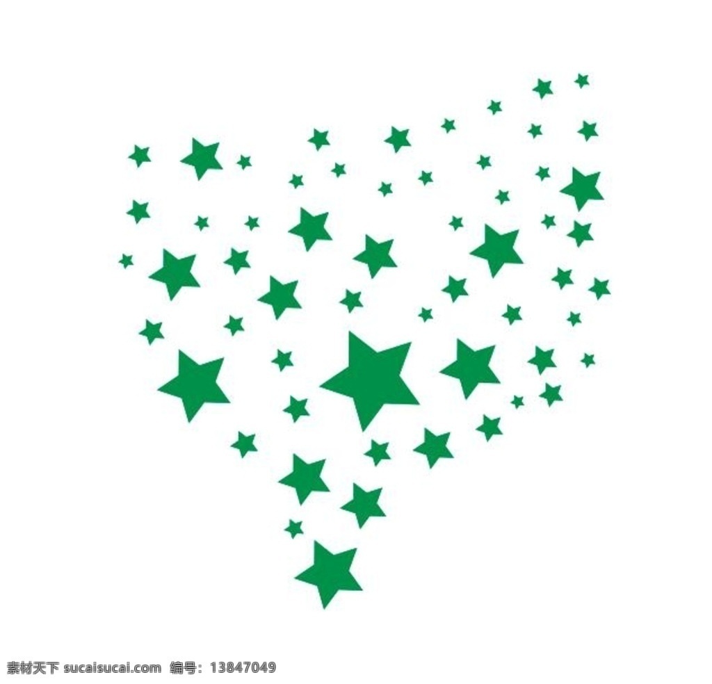 绿色 星星 云 组合 矢量图 星星图标 星星标志 绿色星空 背景 吊顶装饰 璀璨星空 招贴设计 传统风格 动漫动画