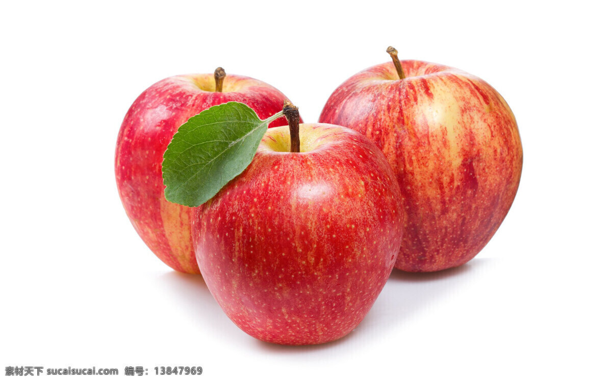 红富士苹果 苹果特写 苹果 水果 红苹果 三颗苹果 站立苹果 花卉 生物世界