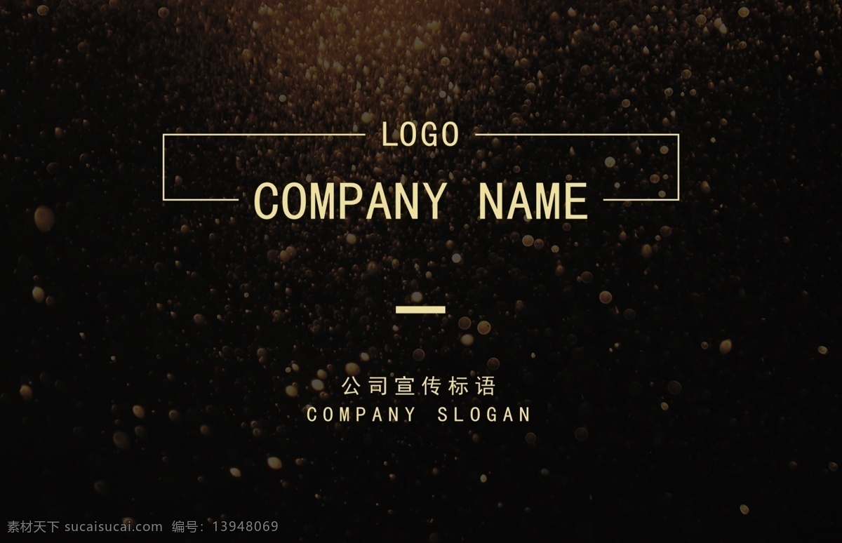2018 高档 精致 黑色 商务 名片 原创 个性 设计创意 星点 星光名片 logo 黑色高端