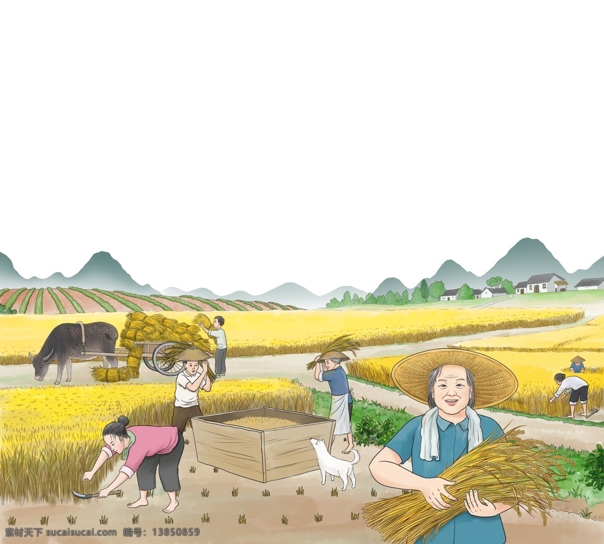 农民耕作 农村 矢量农村 矢量农场 卡通农场 手绘农场 农场插画 农民工作 耕作汽车 耕作工具 土壤 树木草地 矢量农民 卡通农民 手绘农民 农民插画 矢量奶牛 矢量小鸡