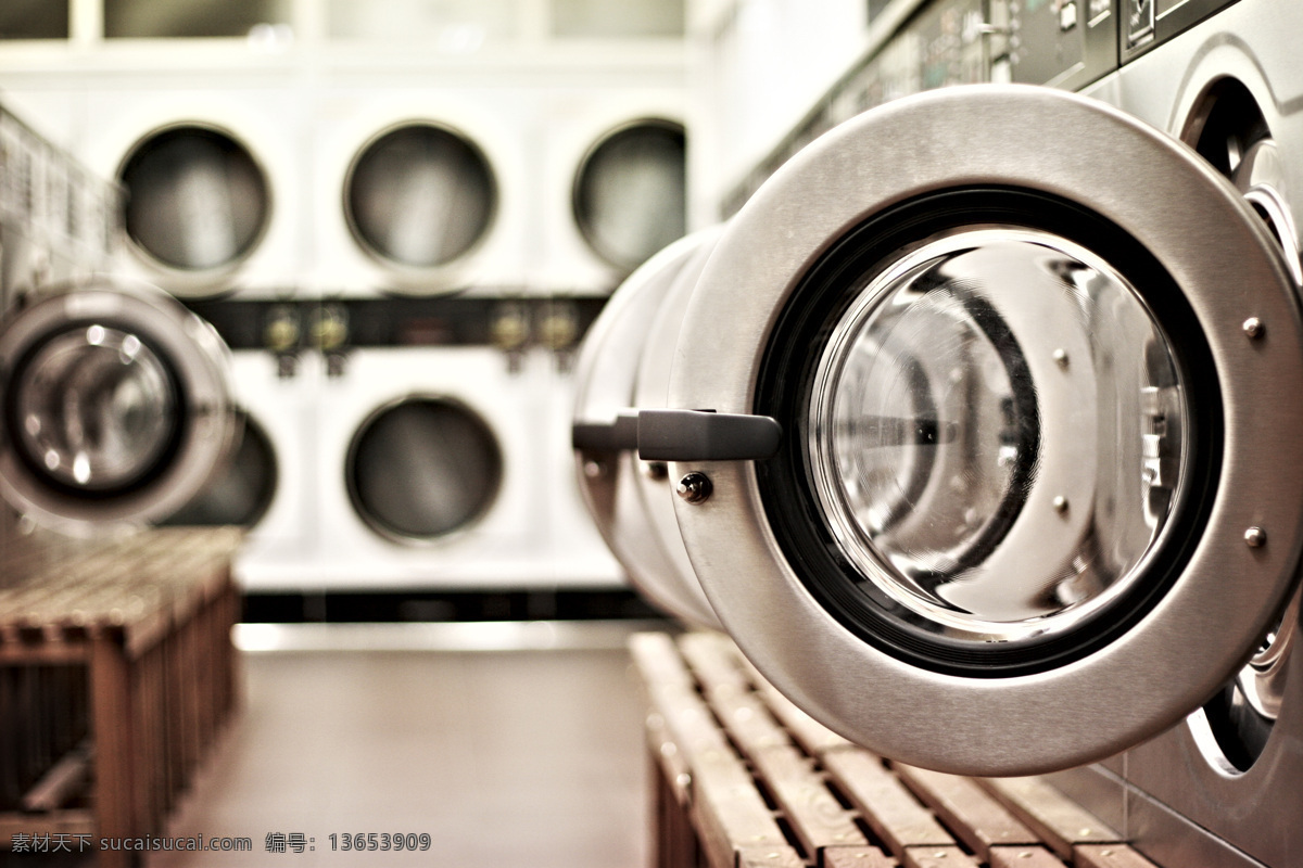 现代科技 洗衣机 高清特写 金属质感写真 工厂产品 工业生产