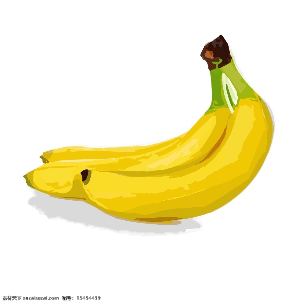手绘水彩水果香蕉插画设计图__水果_生物世界_设计图库_昵图网nipic.com