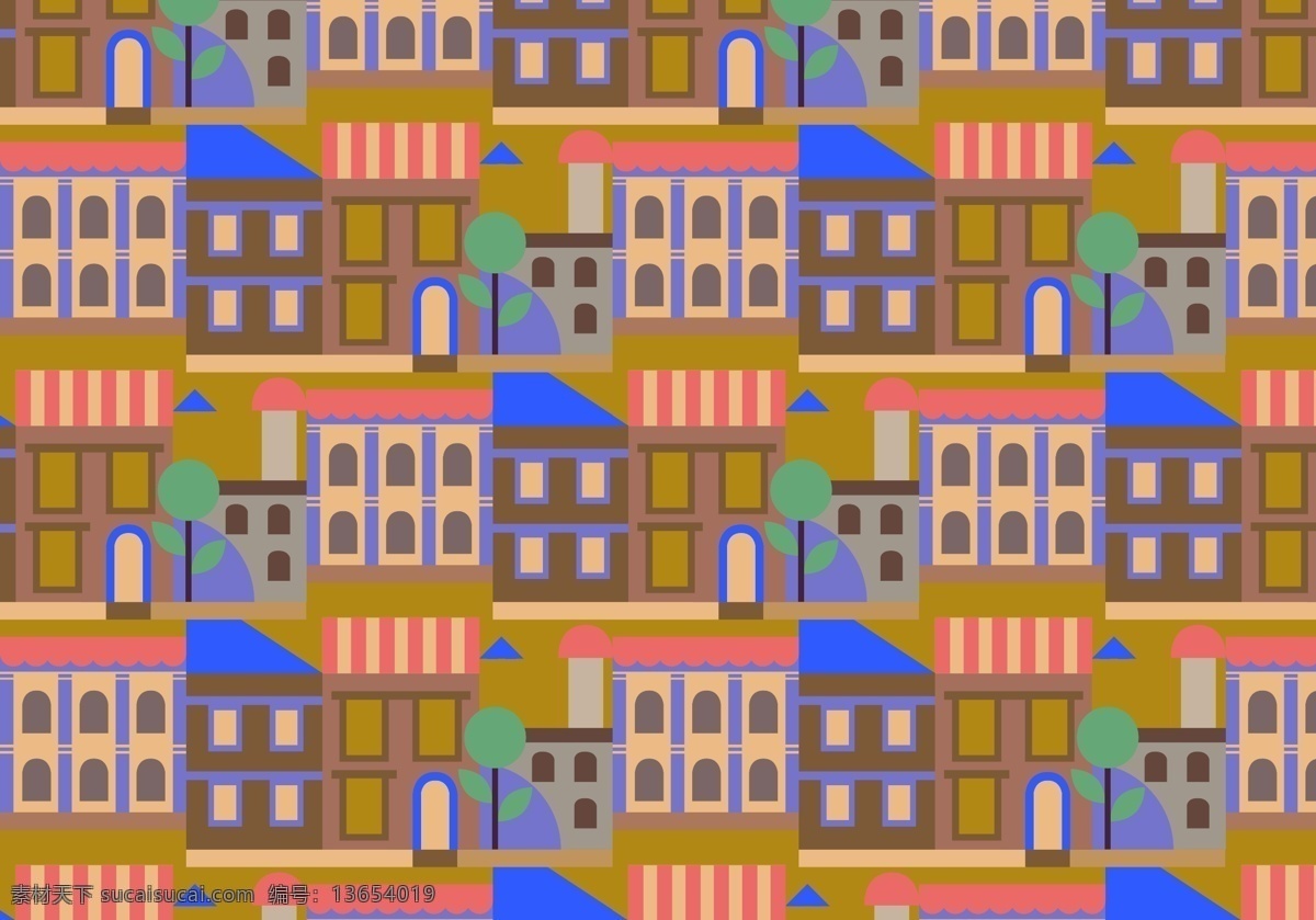 城市建筑格局 模式 背景 壁纸 装饰 装修 无缝的 时髦的 抽象的 几何 随机的形状 矢量 建筑 城市 小镇