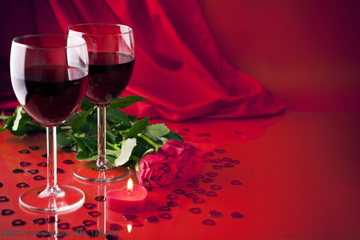 红酒 酒精 酒类 酒水 美酒 酒杯 杯子 杯酒 高脚杯 玫瑰花 红花 鲜花 花朵 花卉 花草 餐饮美食图片 餐饮美食 饮料酒水