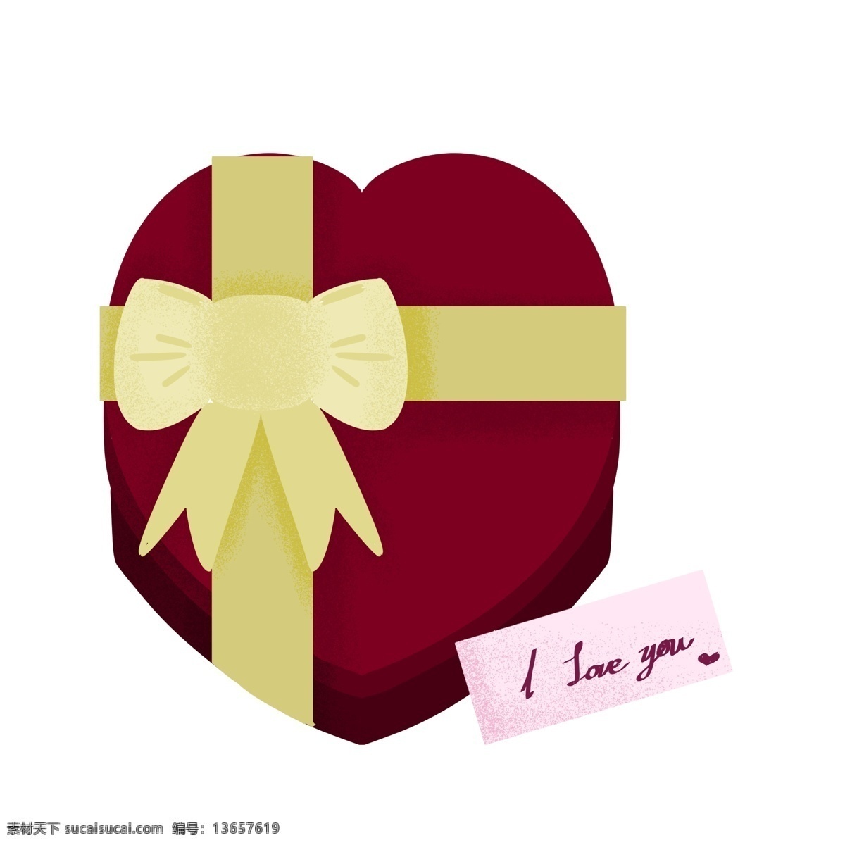 红色 浪漫 情人节 礼物 卡片 插画 情人节礼物 礼品盒 礼物盒子 红色装饰 心形礼物 蝴蝶结