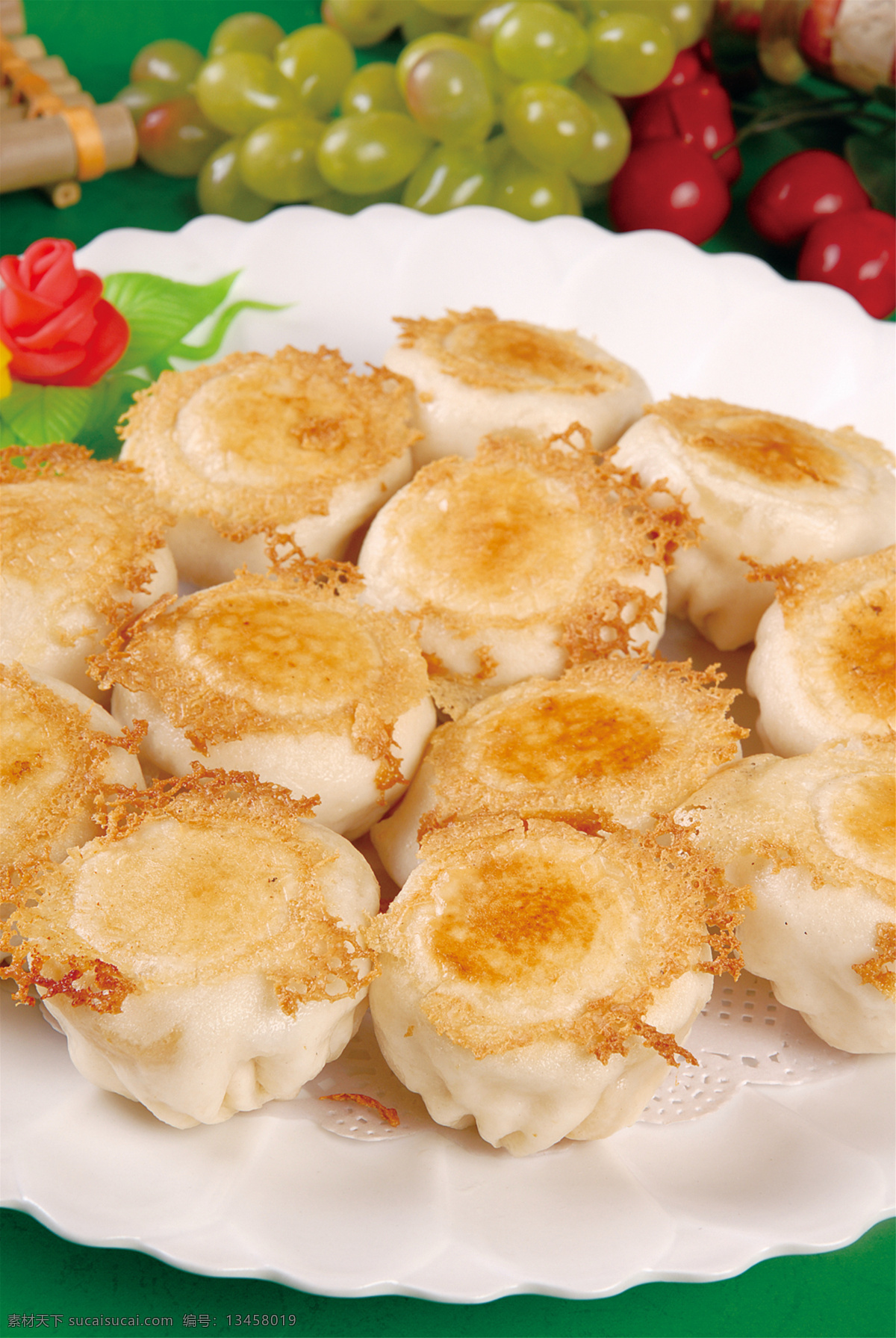 鲜 虾 生 煎 包 鲜虾生煎包 美食 传统美食 餐饮美食 高清菜谱用图