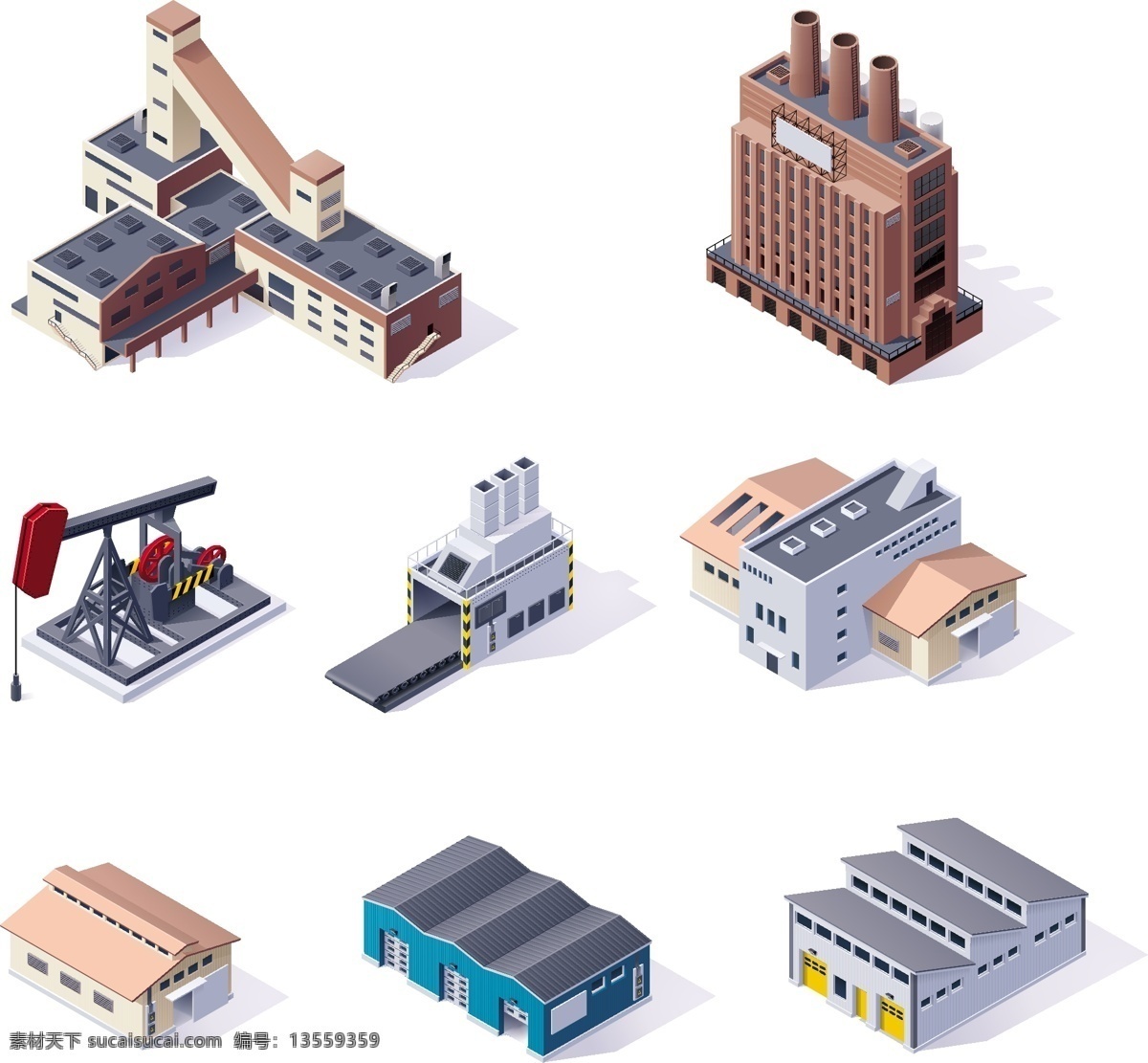工厂免费下载 城市建筑 房地产 房子 工厂 环境设计 建筑模型 建筑设计 楼房 手绘建筑 矢量 装饰素材