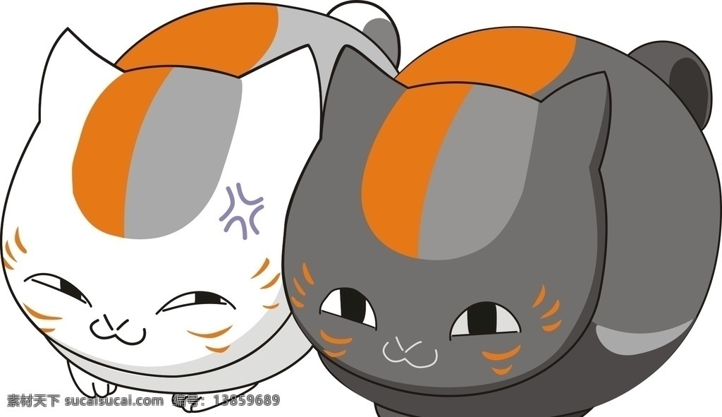 猫咪老师 猫 夏目友人帐 狸追大人 黑白猫 动漫猫 动漫动画 动漫人物
