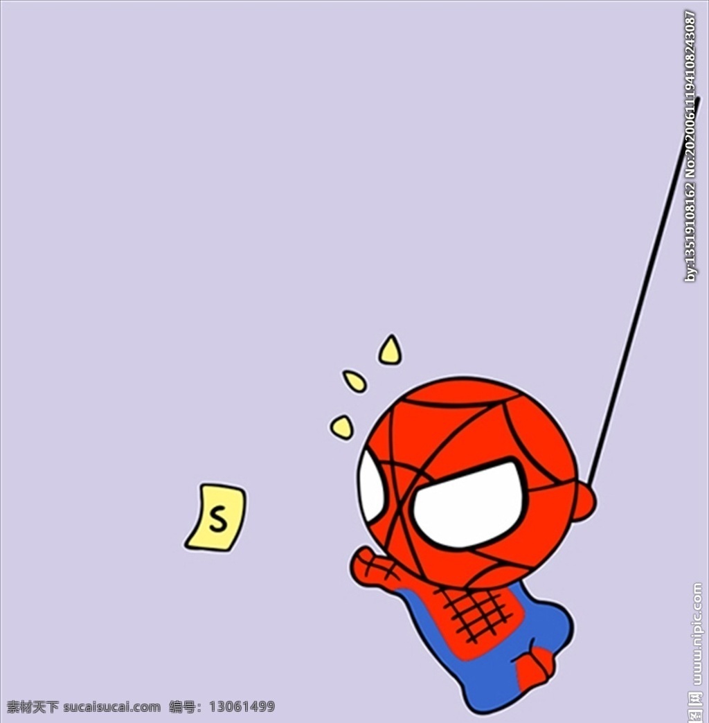 蜘蛛侠 q版 蜘蛛 漫威 英雄 吐司 猪猪 biubiu 飞檐走壁 超人 卡通图案 动漫动画