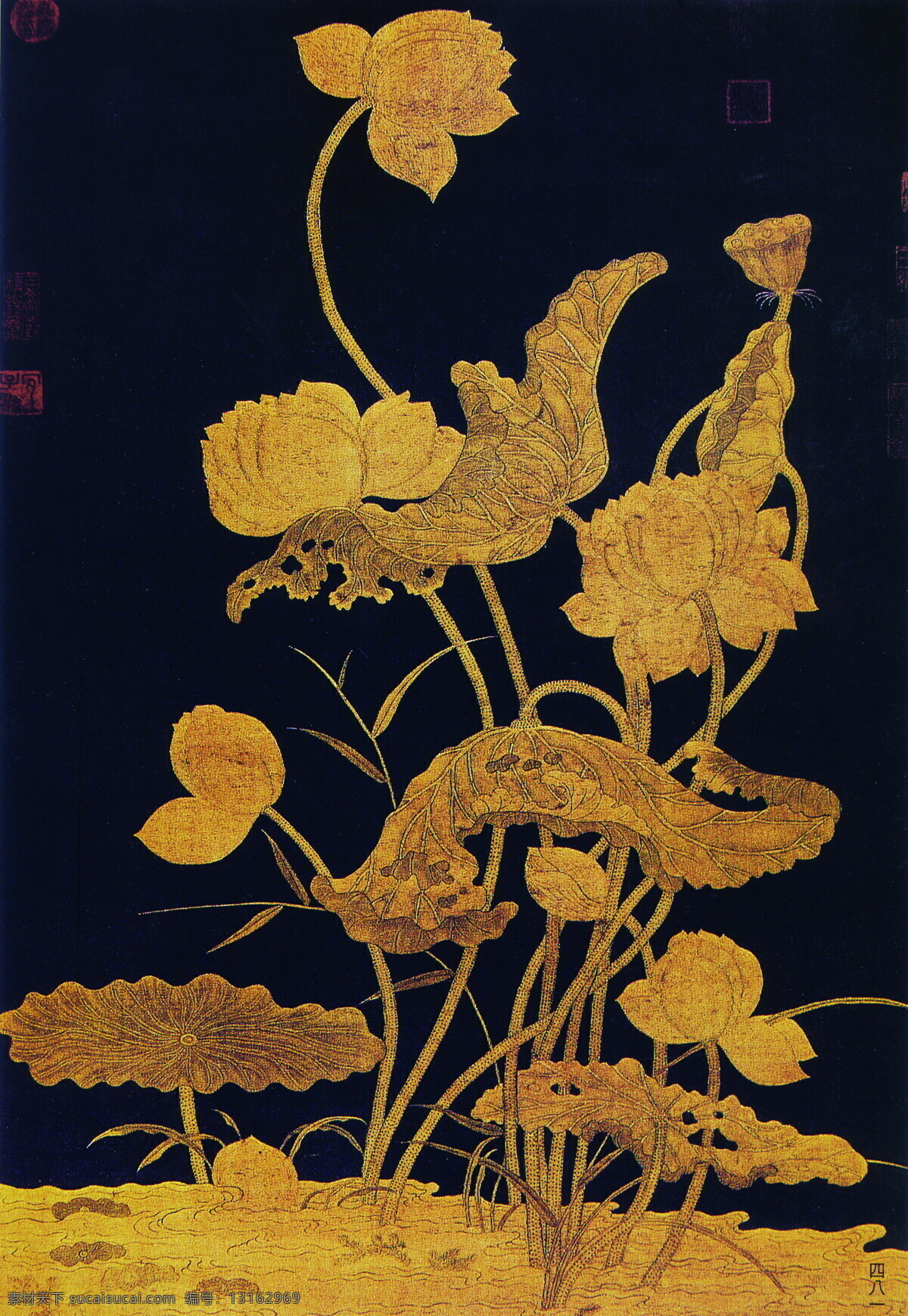 古代插图 鸟语花香 古代书画 设计素材 其它插图 书画美术 黑色