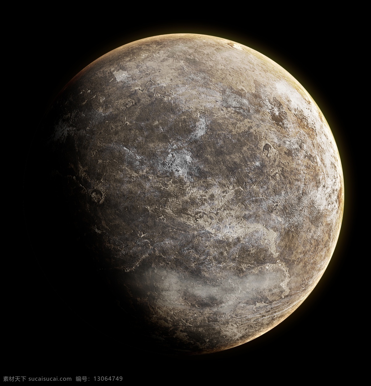灰色星球 月球 灰色 荒凉 太空 宇宙 星球 天体 天文 行星 分层 源文件
