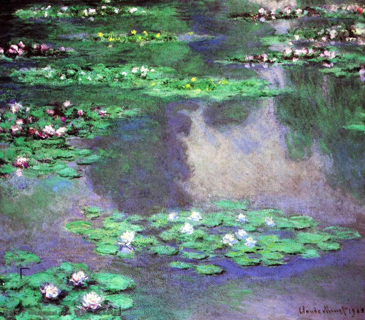 白云 池塘 风景 风景油画 荷花 荷塘 荷叶 绘画书法 印象派 油画 设计素材 模板下载 印象派油画 欧美油画 英国 英国油画 油画作品 油画风景 欧洲油画 大师作品 当代 艺术家 作品 画家作品 西方油画 经典油画 天空 树木 植物 莲花 二 文化艺术 装饰素材