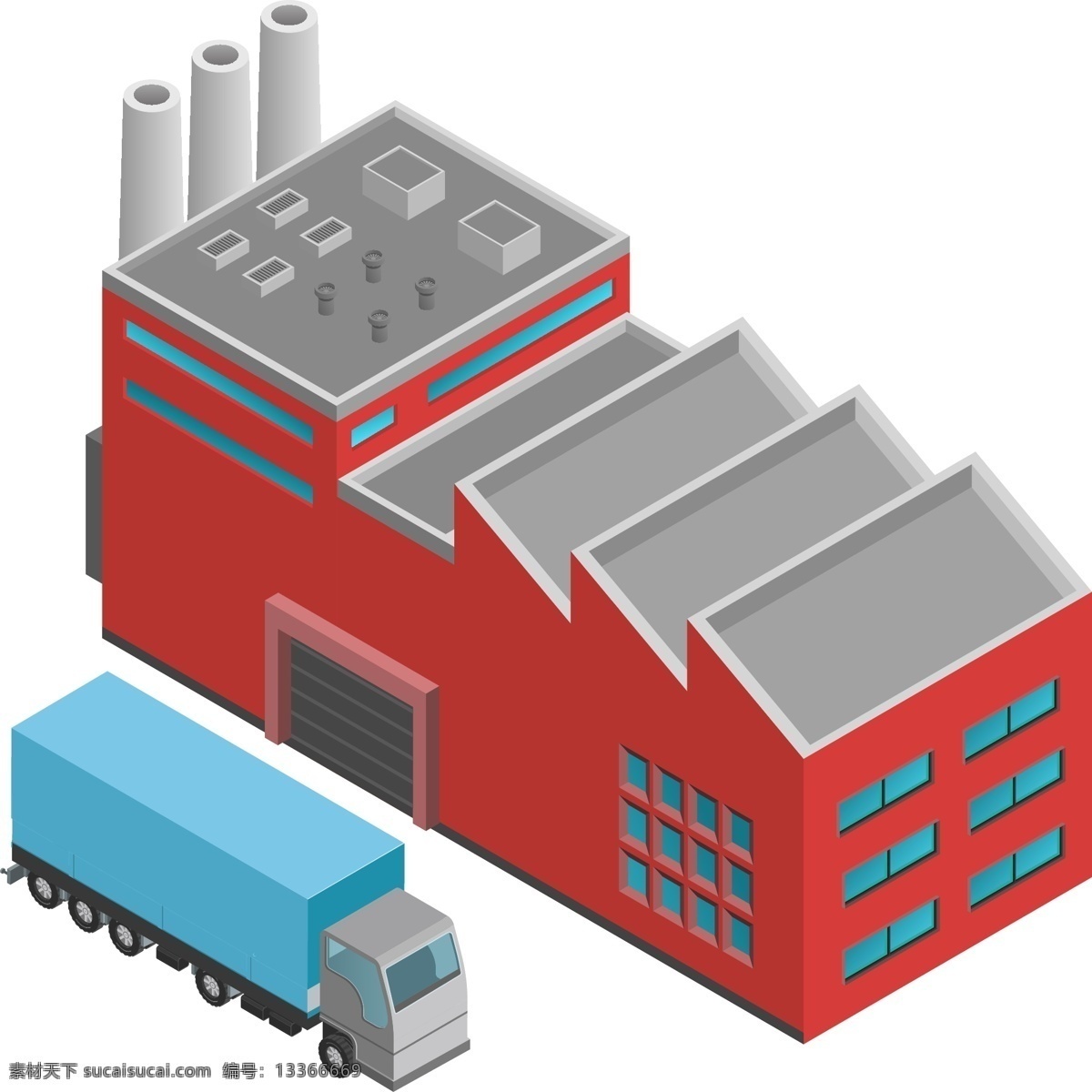 简约 风格 物流运输 元素 商用 物流 运输 货车 仓库 仓储 快递 货品