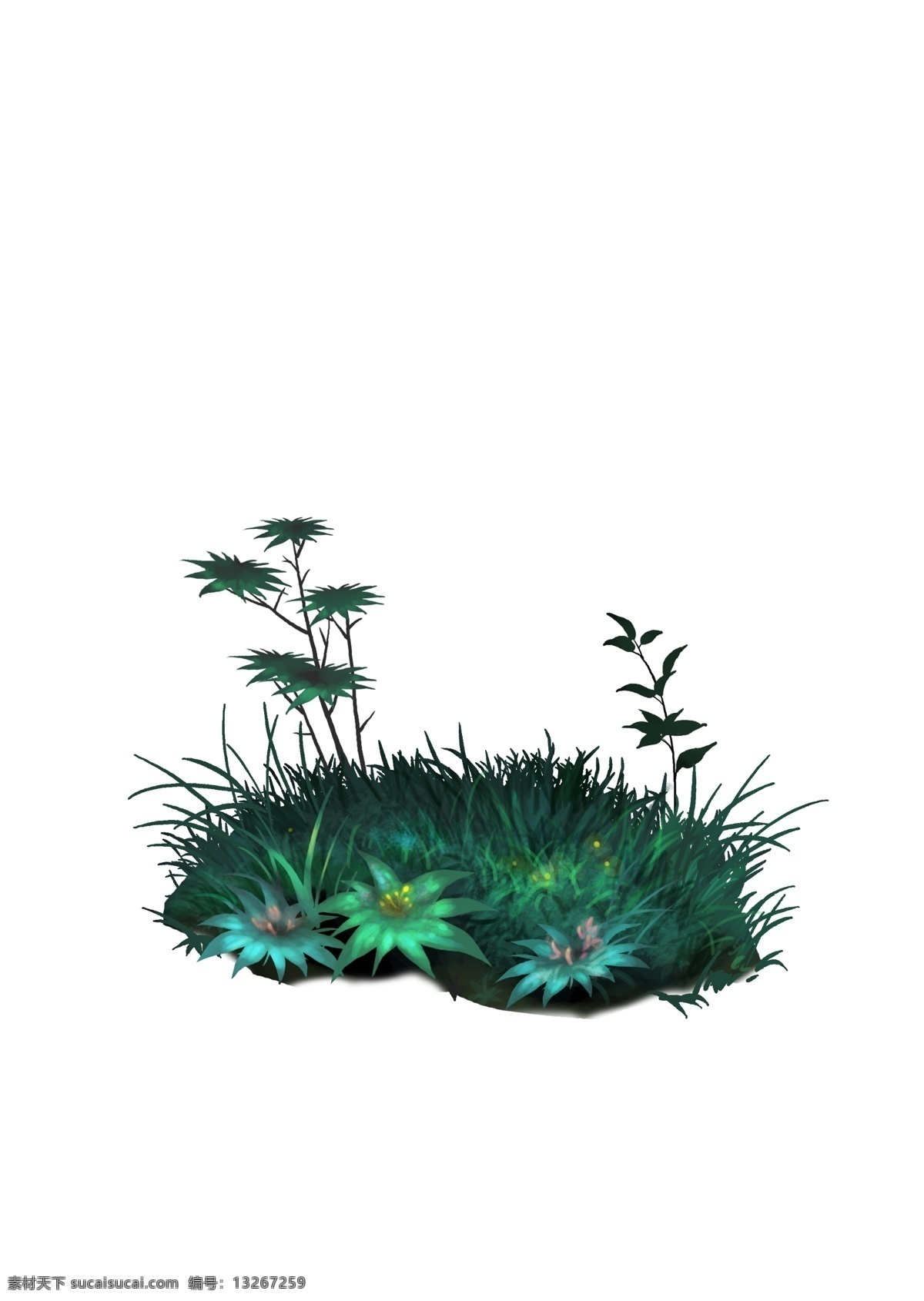 创意 植树节 景深 插画 创意绿色景深 手绘绿色景深 卡通景深 唯美的植物 植物景深插画