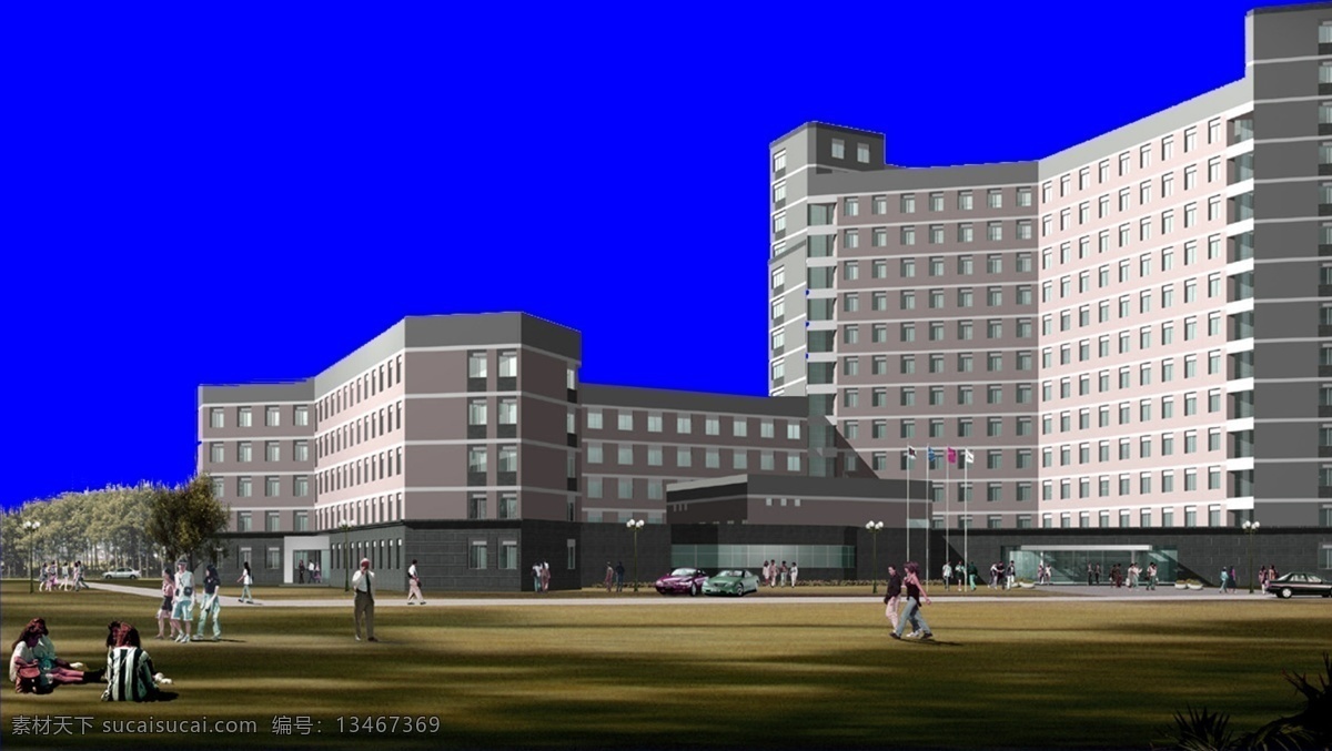 楼房 建筑 背景 psd源文件