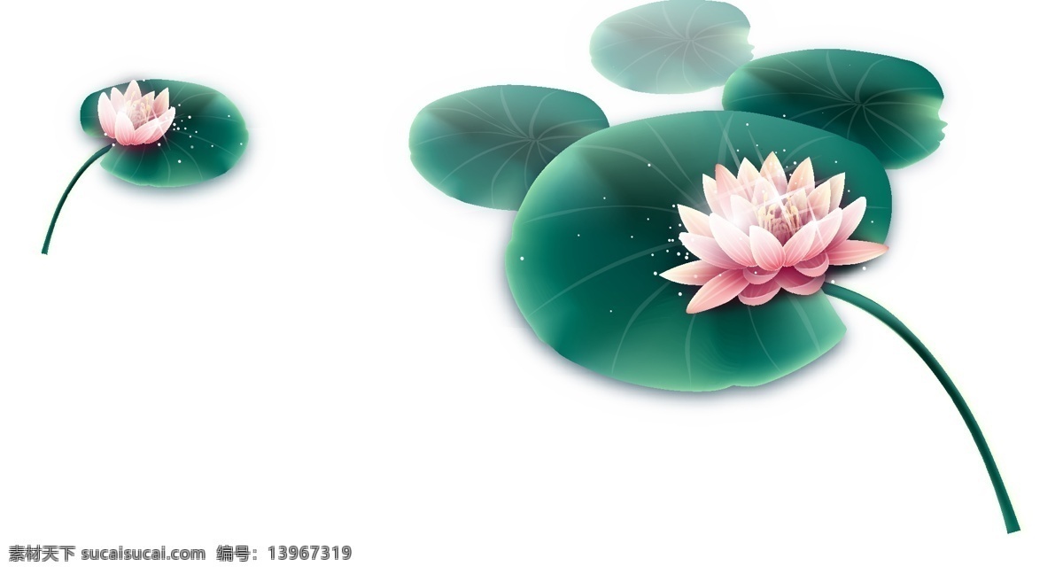 水墨 荷花 中 国风 矢量 装饰 图 莲花 睡莲 天山雪莲 荷塘月色 中国风图案 莲蓬