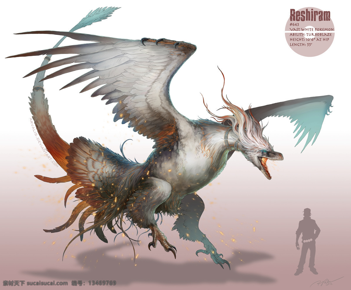 恐龙 侏罗纪 翅膀 羽毛 动物 史前动物 人物 动漫动画