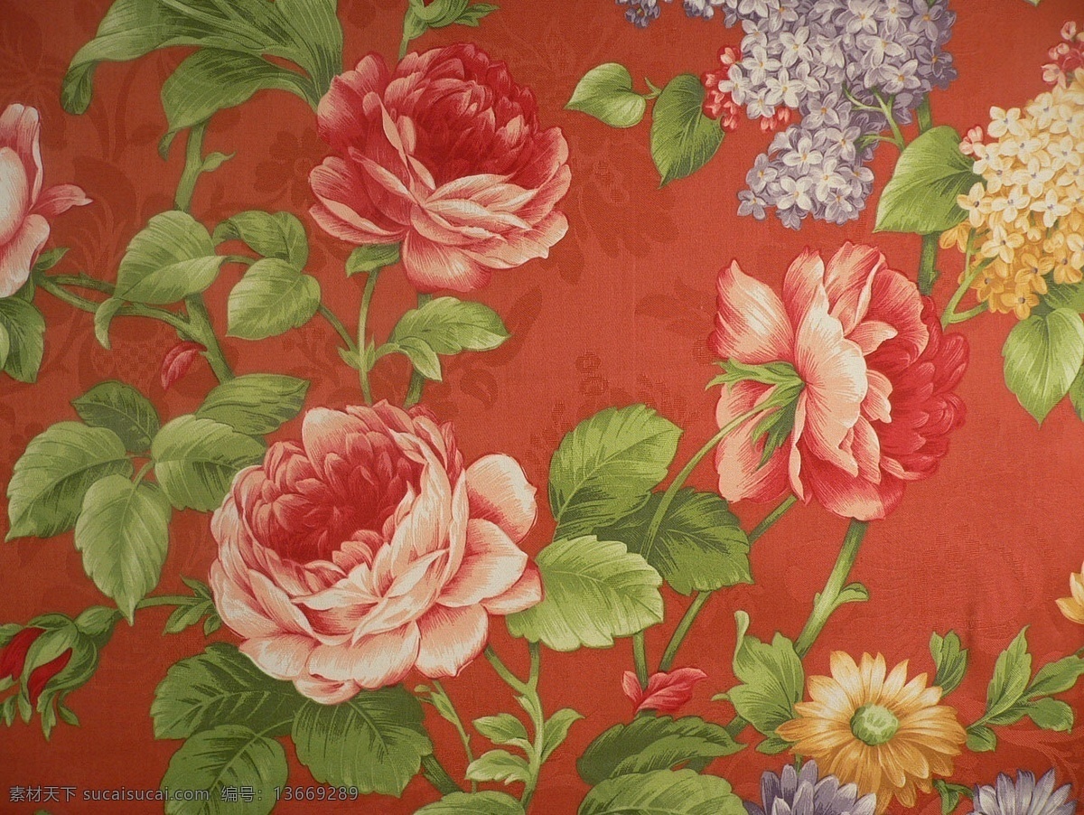 婚庆花 手绘 大花 布纹 面料 文化艺术 绘画书法