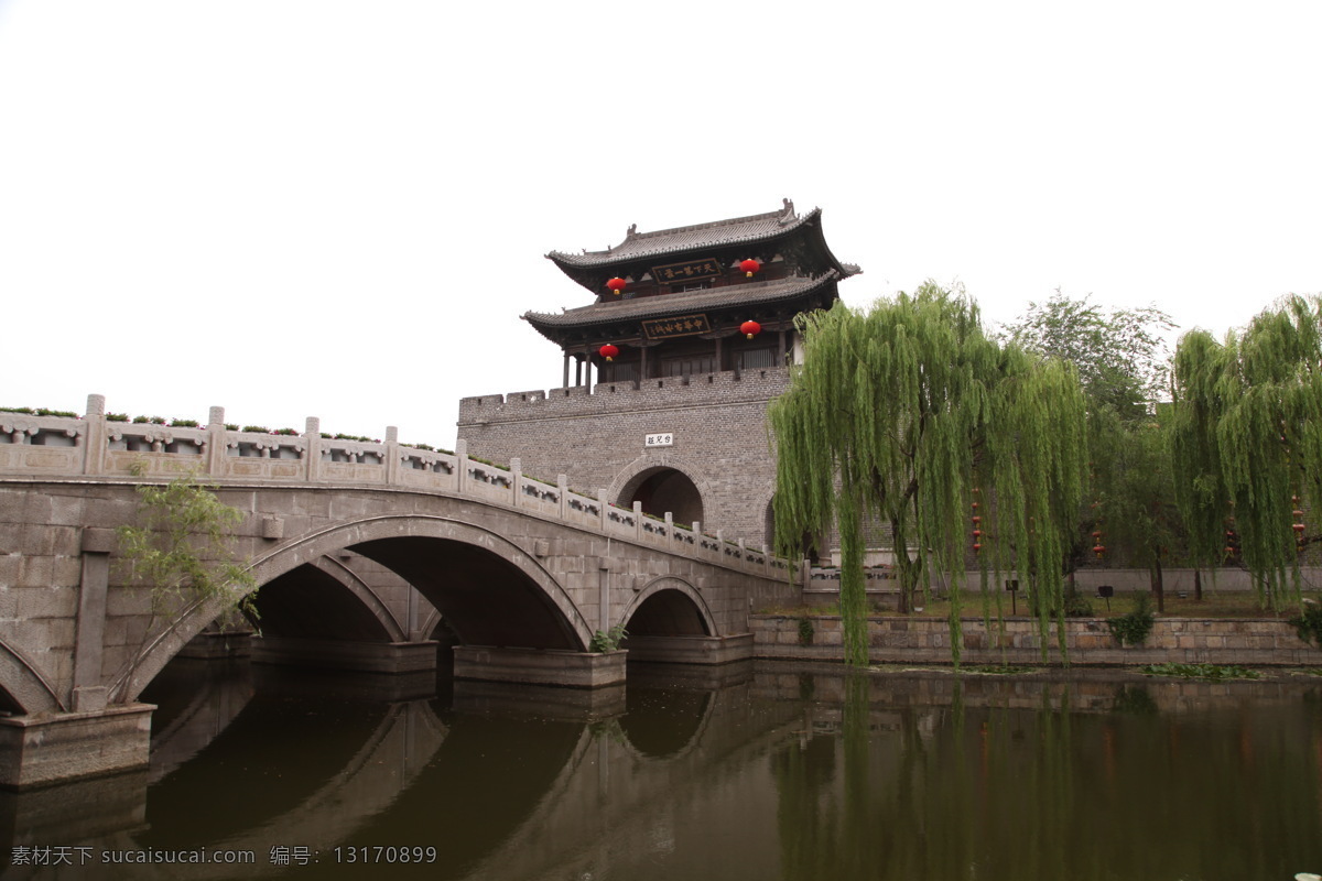 台儿庄 古城 东门 台儿庄古城 石桥 护城河 环城河 旅游摄影 人文景观