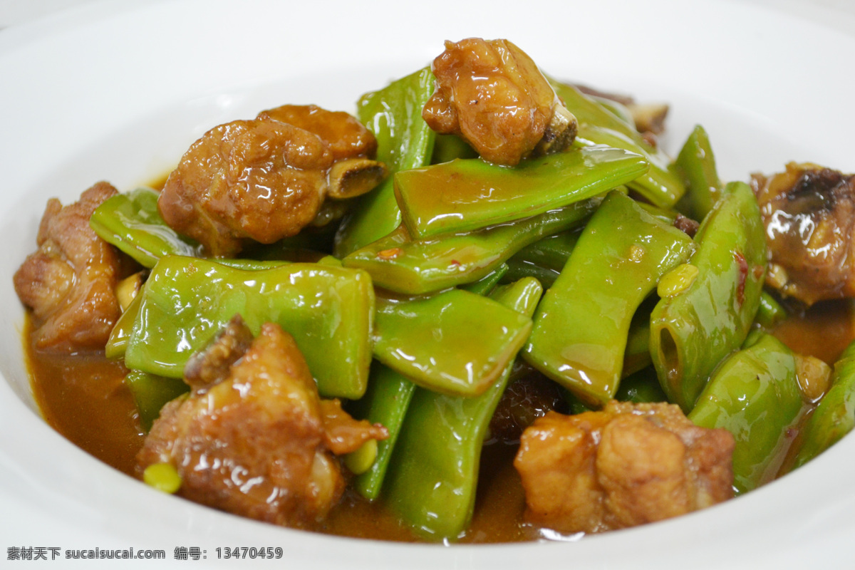 排骨炖豆角 排骨 豆角 四季豆 扁豆 餐饮美食 传统美食