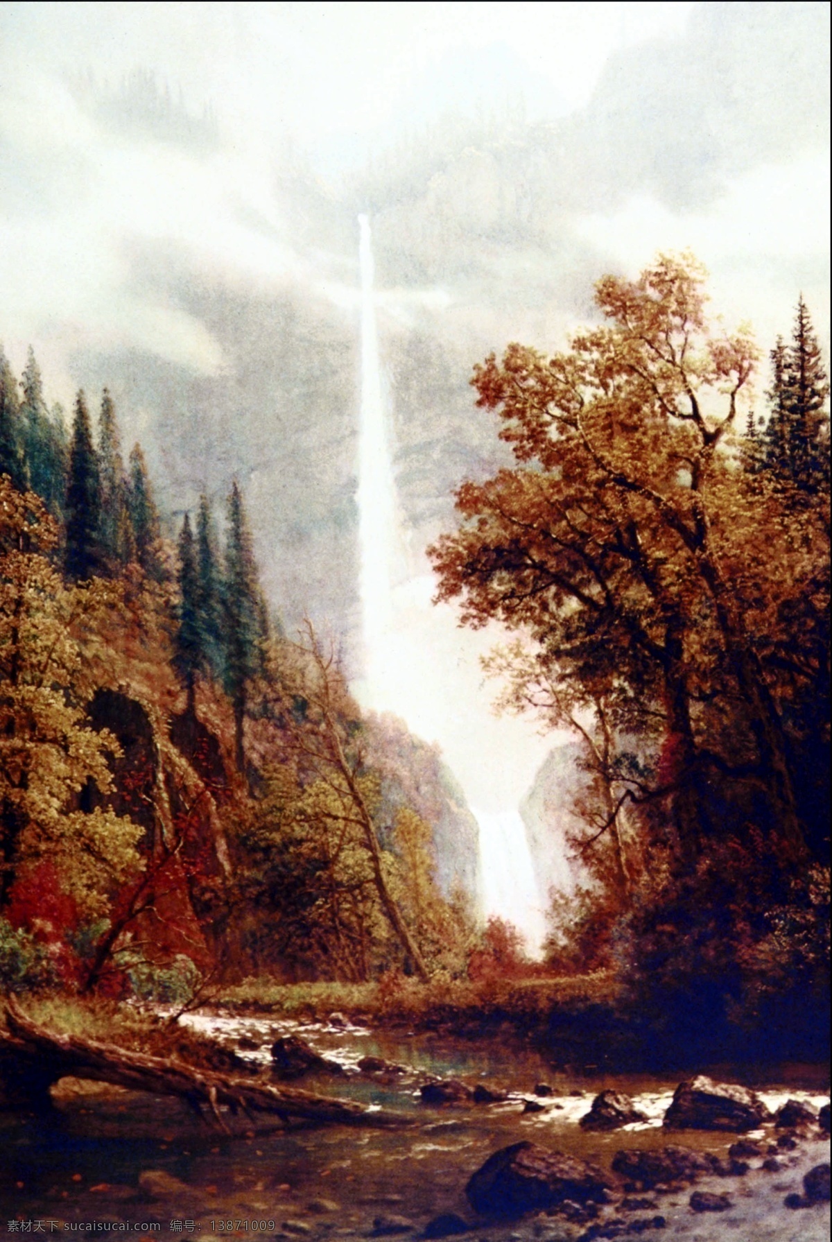 油画风景 油画 世界 油画世界 设计素材 风景专辑 书画美术 白色
