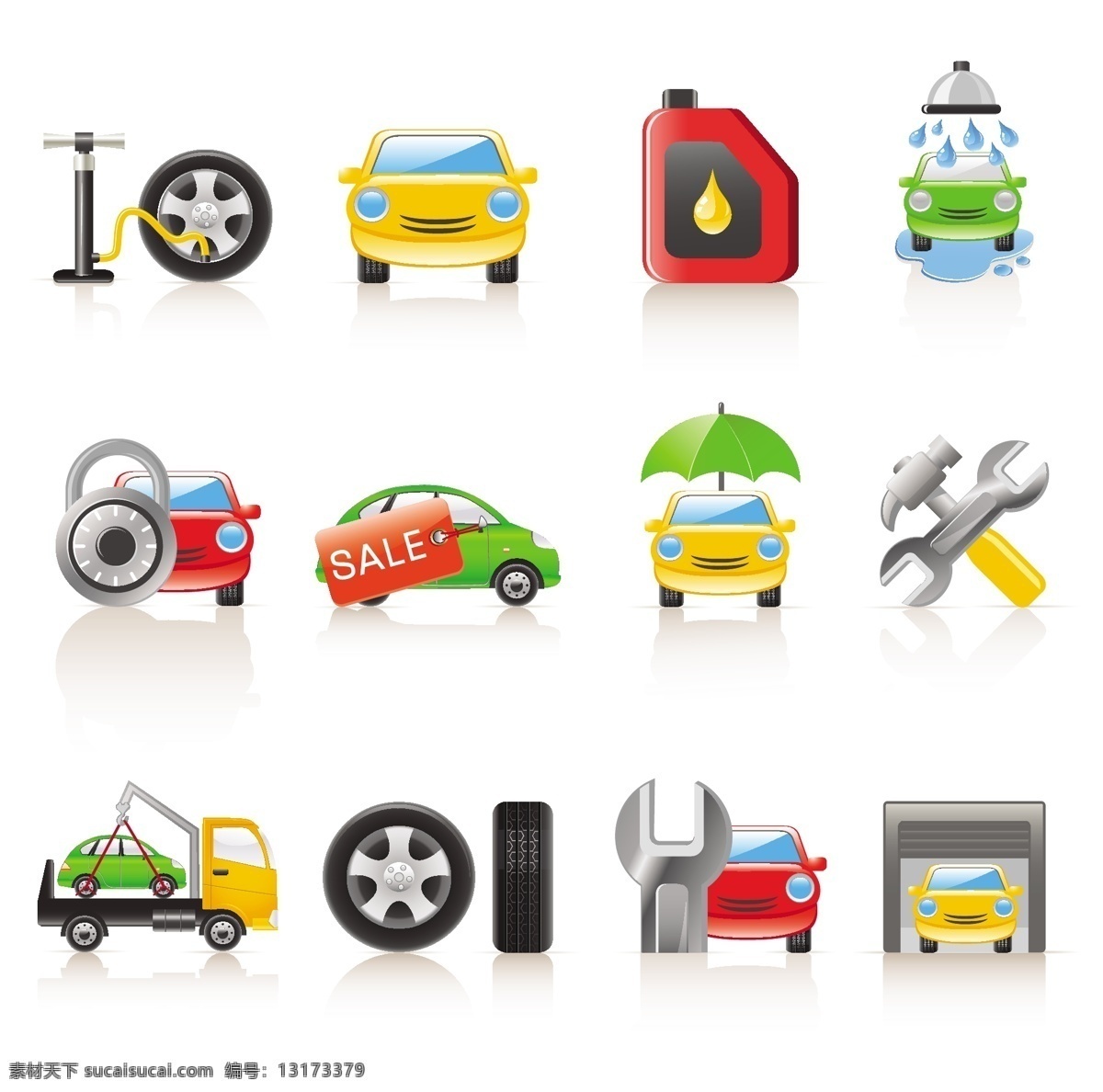 汽车 生活 类 图标 矢量图 其他矢量图