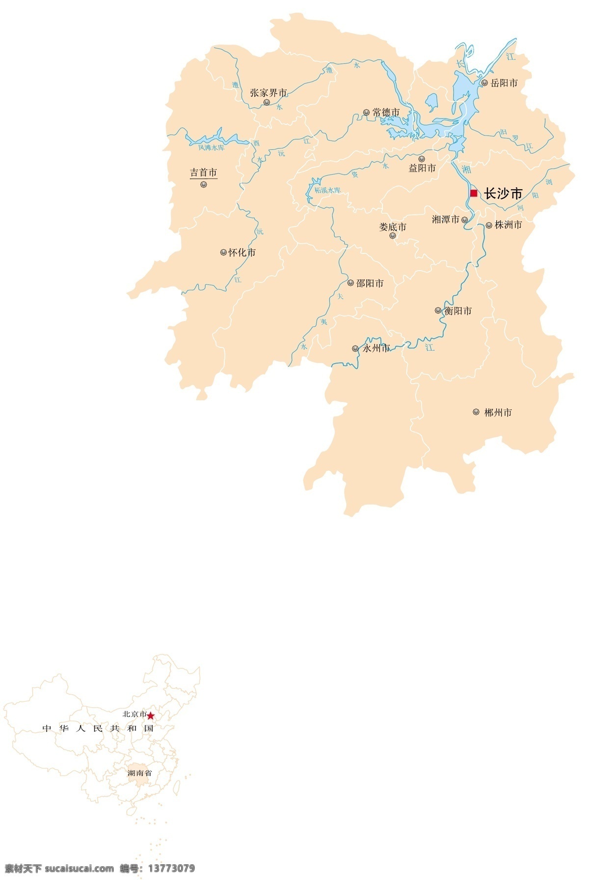 湖南 地图 地图素材矢量 湖南地图 矢量图 其他矢量图