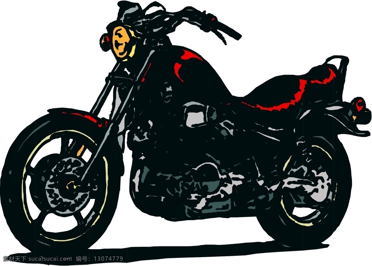 摩托车 矢量素材 格式 eps格式 设计素材 摩托车篇 交通运输 矢量图库 黑色