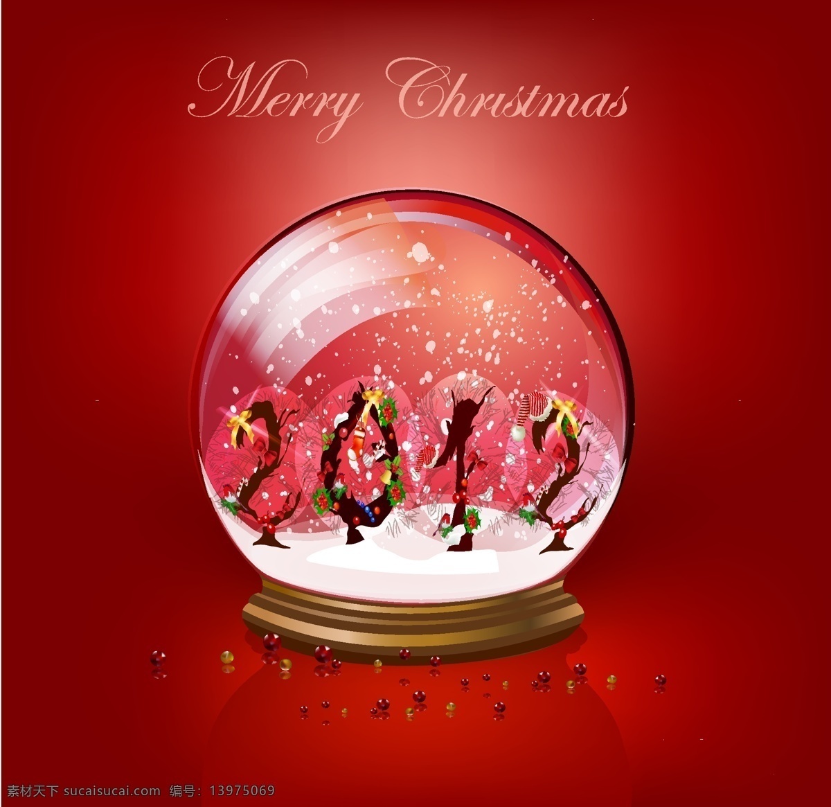 矢量 圣诞节 玻璃 水球 饰品 圣诞节饰品 雪人 玻璃水球 玻璃珠 水晶球 节日素材