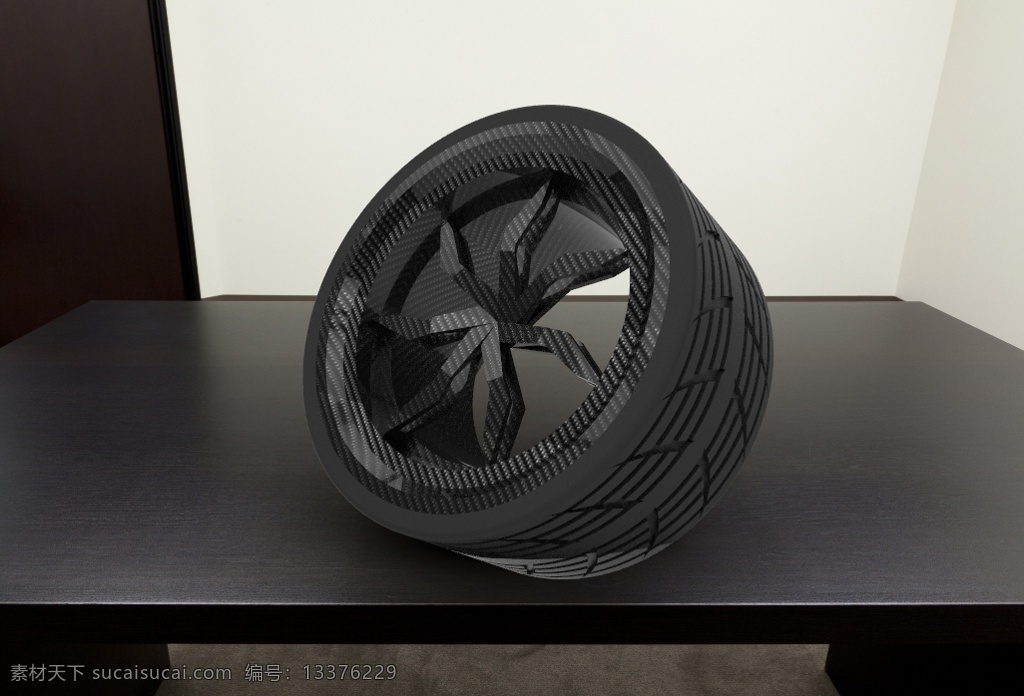 特殊 碳纤维 轮圈 轮胎 轮毂 轮辋 3d模型素材 其他3d模型