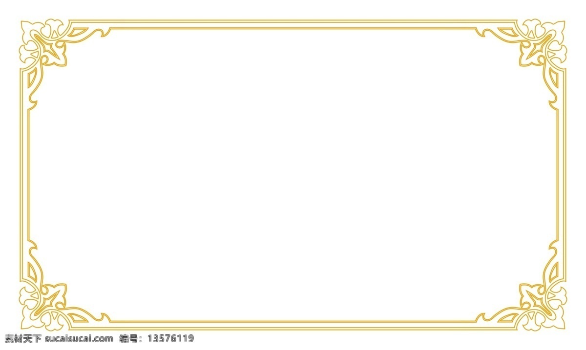 线框 打印图 边框 角花 线条 黄色 文化艺术 宗教信仰 框架
