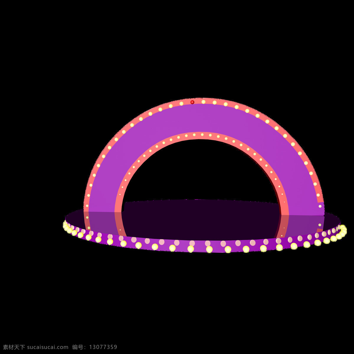 c4d 霓虹灯 灯光 台 唯美 电商 装饰 元素 灯光台