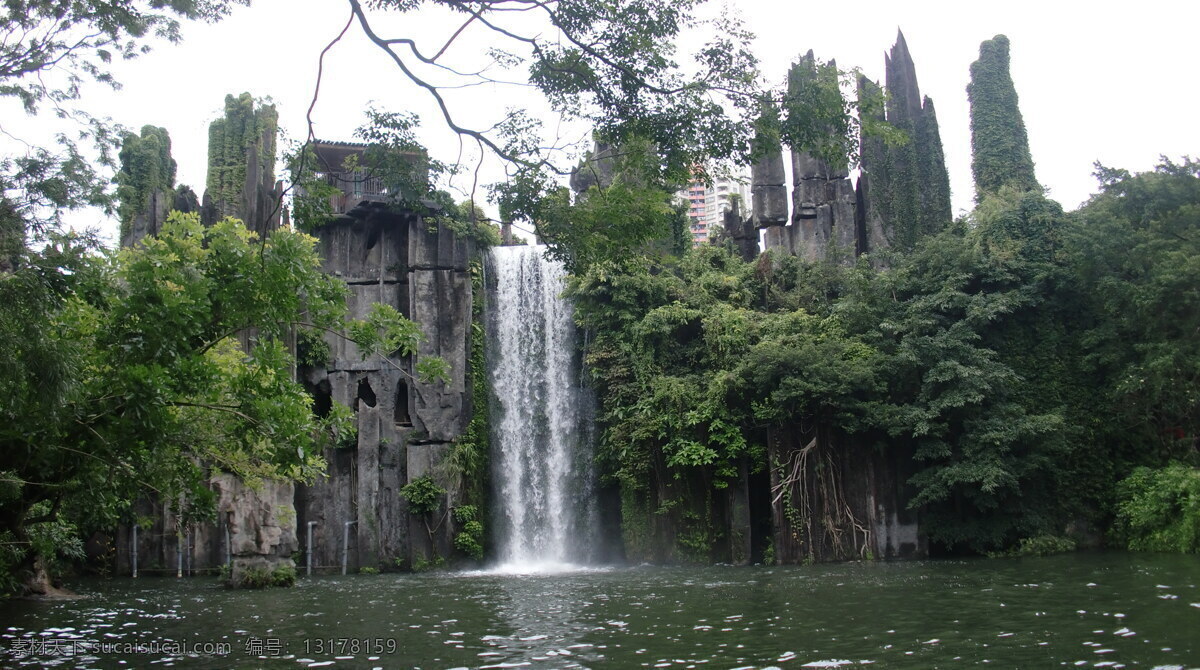 风景画 山水风景 山水画 自然景观 爆布 石景 家居装饰素材 山水风景画