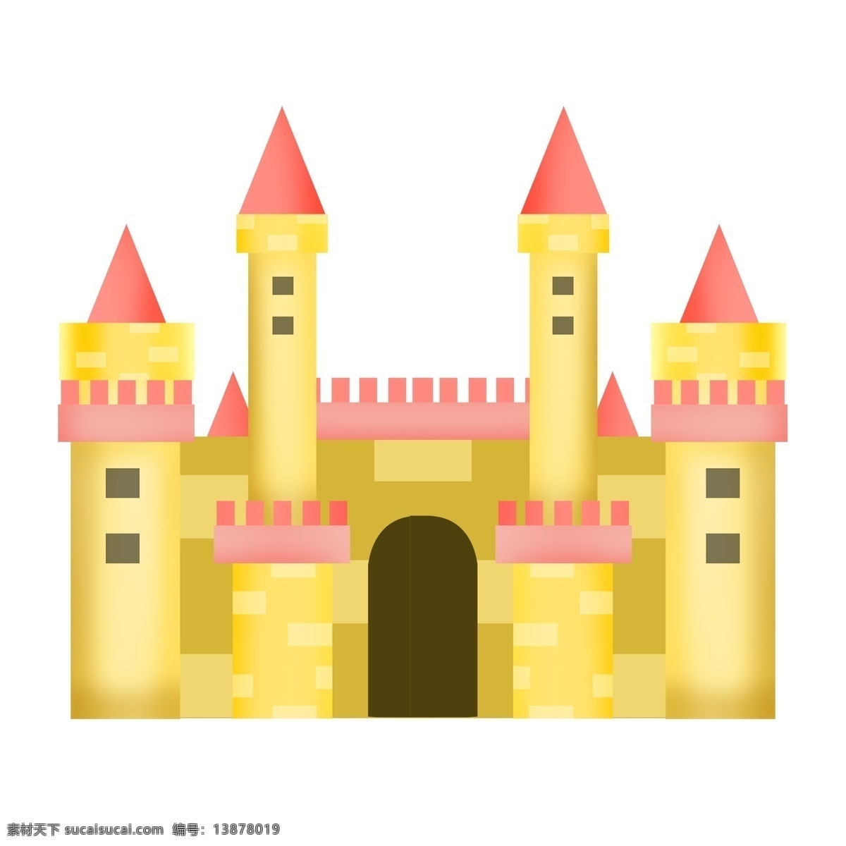 梦幻 欧式 黄色 城堡 公主 王子 房子 尖顶 建筑 欧式建筑 唯美