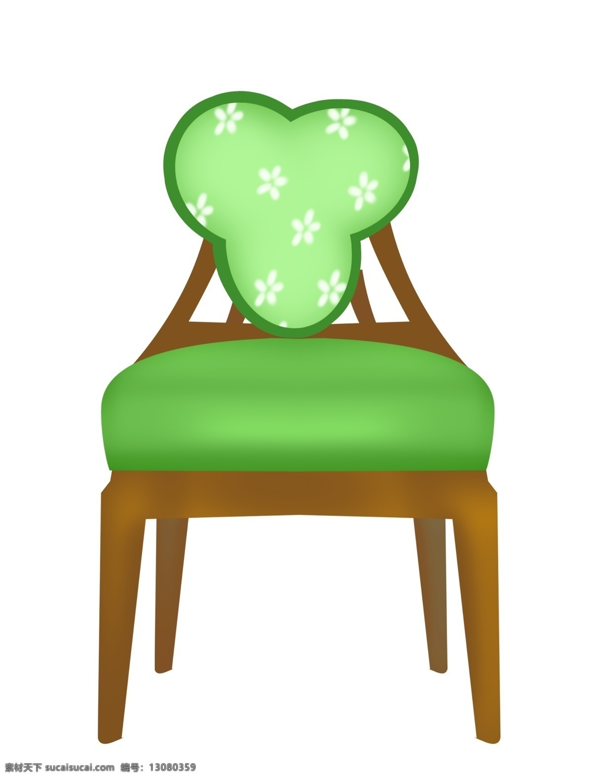 漂亮 绿色 椅子 插图 木质椅子 绿色垫子 绿色椅子 漂亮的椅子 绿色椅子插图 化妆台椅子 化妆椅子
