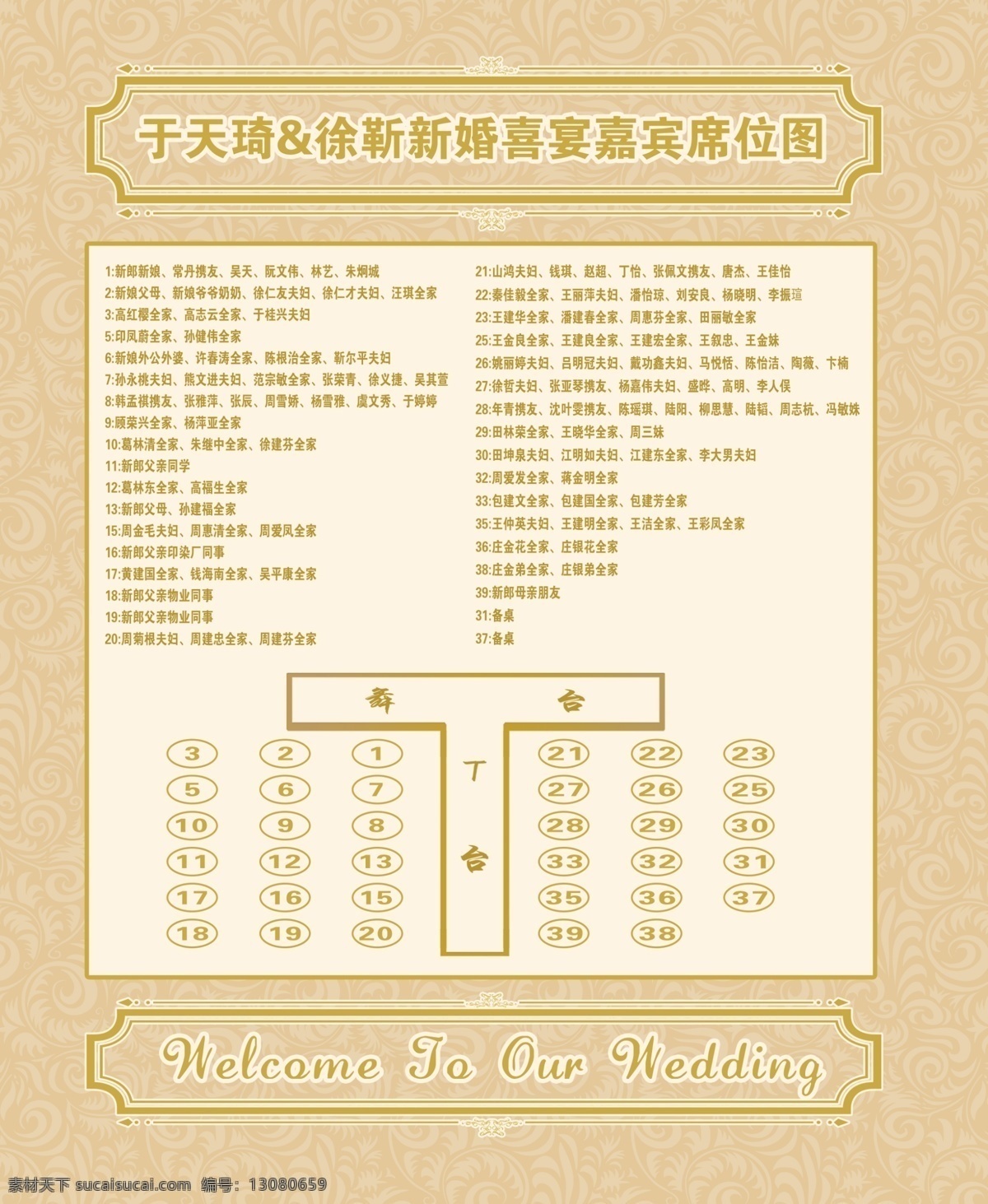 婚礼席位图 婚礼背景 欧式花纹 欧式背景 欧式婚礼
