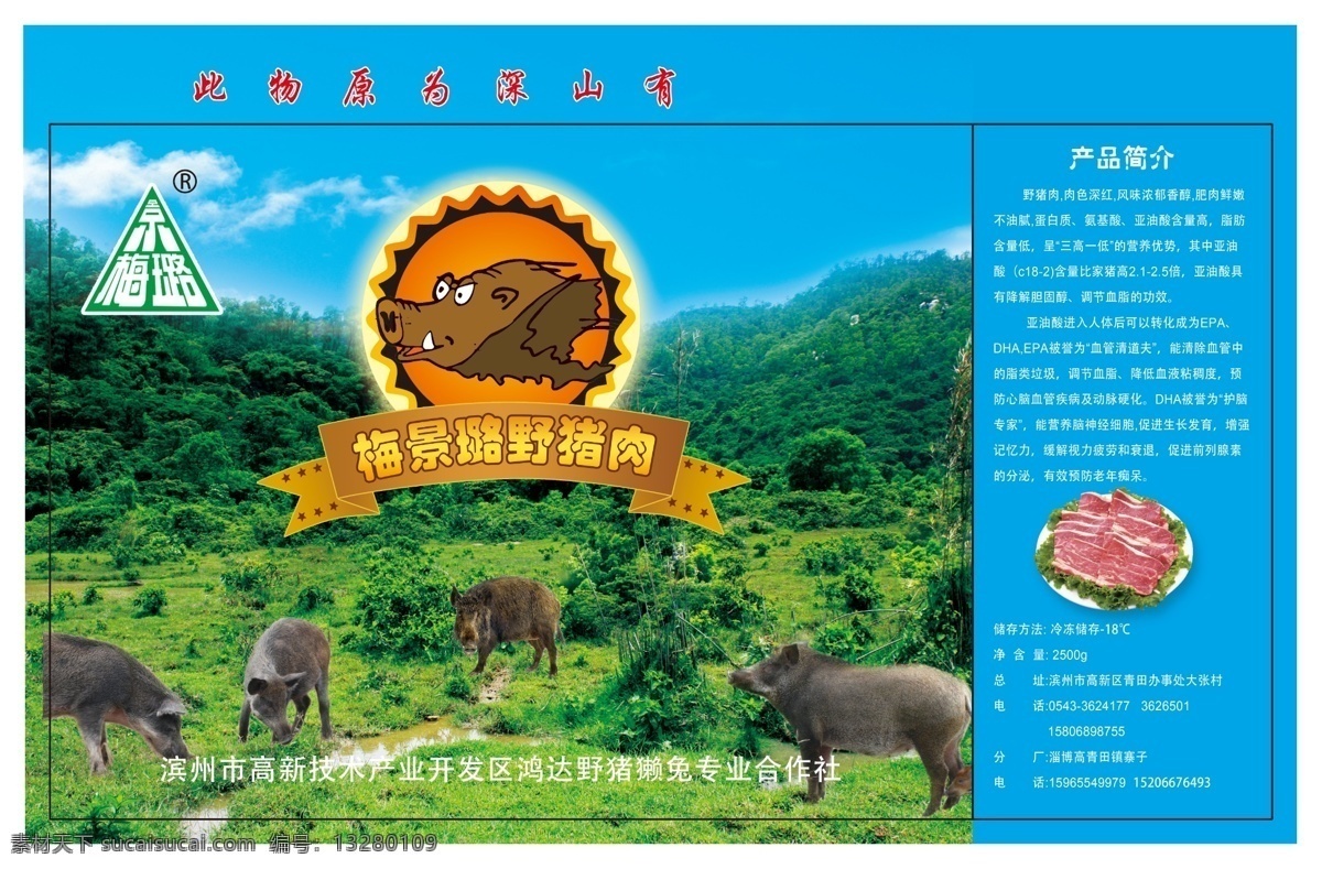分层 包装设计 背景底纹 广告设计模板 野猪 源文件 猪肉 包装 模板下载 猪肉包装 天然养猪场 psd源文件