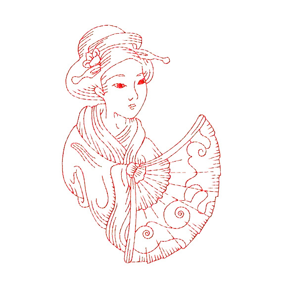 绣花免费下载 服装图案 古代 女人 人物 绣花 面料图库 服装设计 图案花型
