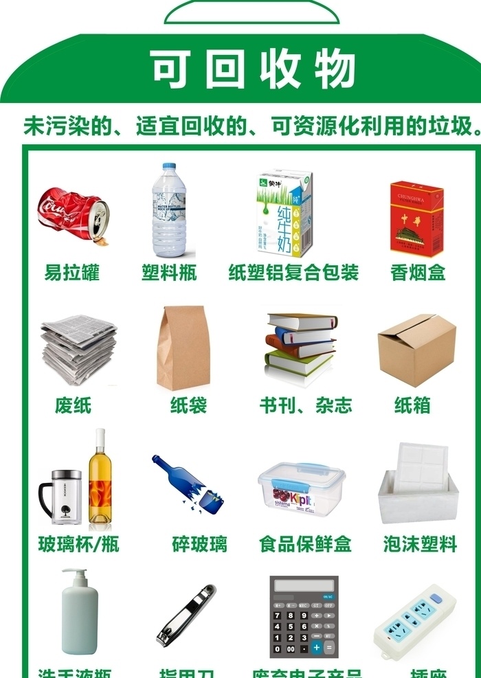 垃圾分类 可回收物 苏州垃圾分类 标志图标 公共标识标志