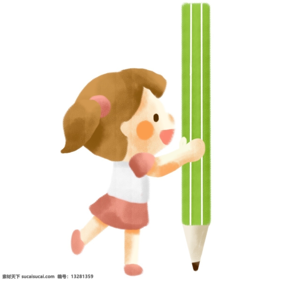 抱 文具 孩子 卡通 手绘 教育 学生 学习 可爱 学校 欢乐 快乐 教育用图 教师 学习气氛 听课 上课 小学生