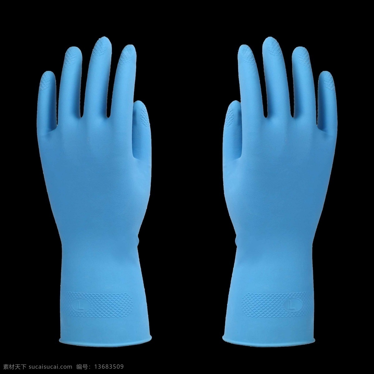 橡胶手套 劳保手套 家务手套 蓝色 工人手套 生活用品 生活百科