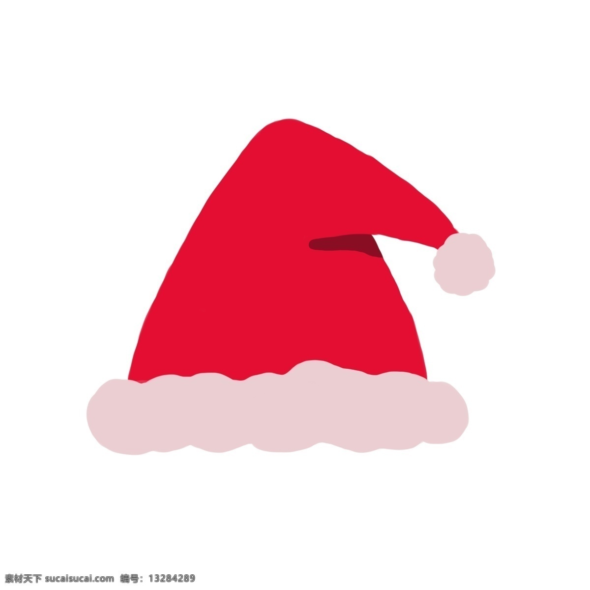 红色 可爱 简约 圣诞 帽 圣诞帽 冬季 卡通 帽子 手绘帽子 帽子装饰 帽子图案 儿童帽子 少女帽子 手绘服饰 服饰装饰