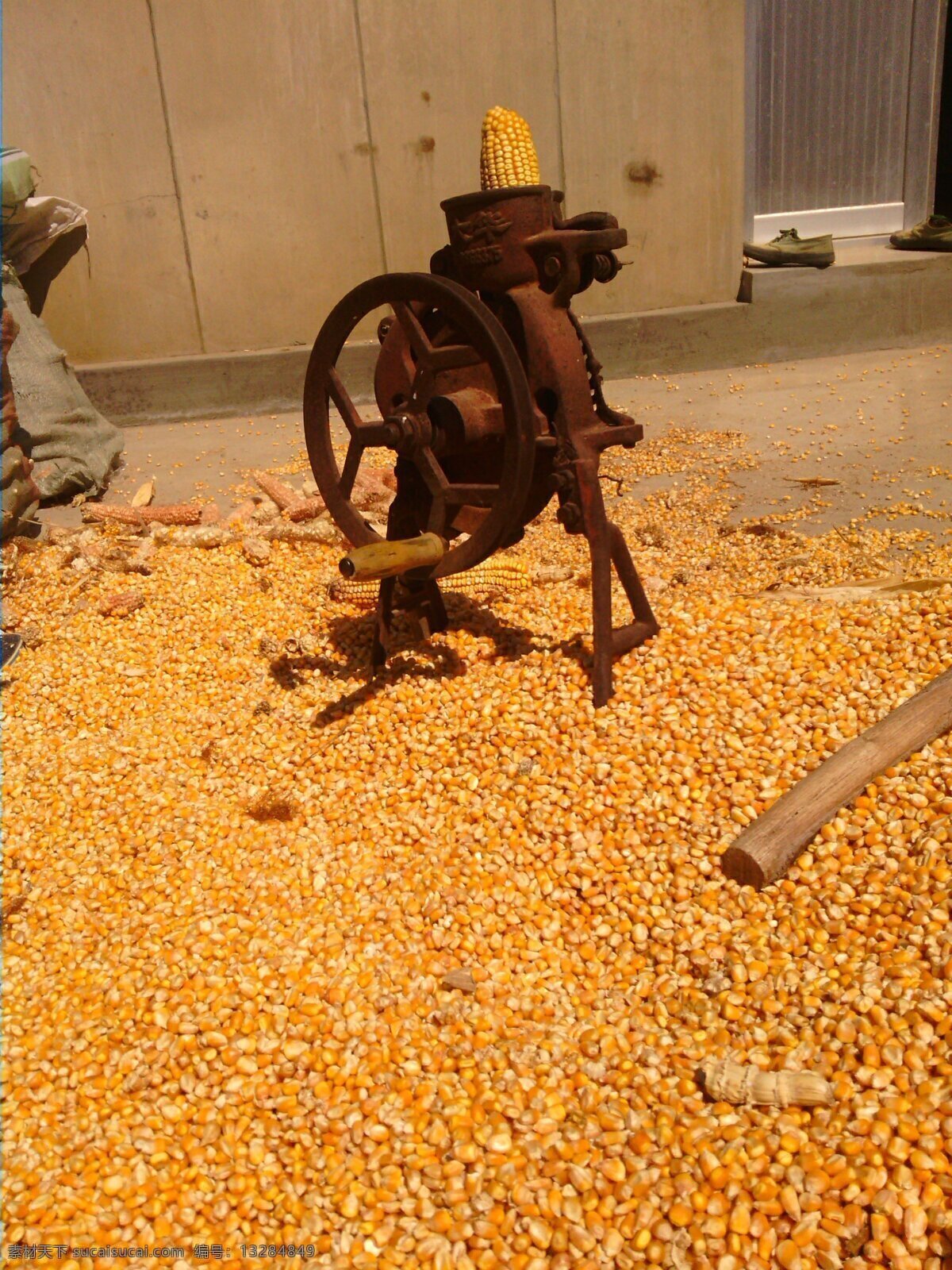 玉米 手摇 机 农村 现代科技 玉米手摇机 农村玉米 金色玉米 手摇机 农业生产 矢量图 日常生活