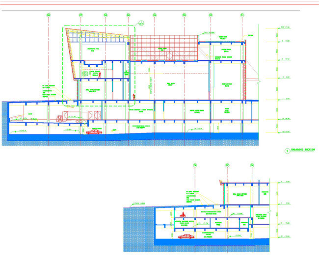 剖面 高楼 cad 图纸 环境设计 建筑 建筑设计 建筑图纸 源文件 装潢图纸 别墅装潢 dwg cad素材