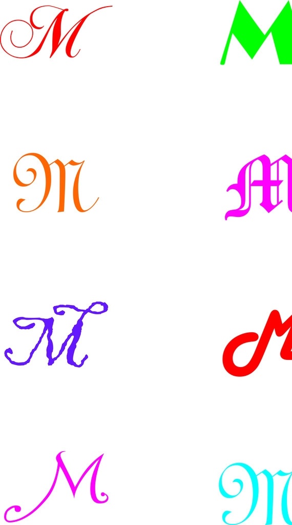 logo 字母m 简单 时尚 标志图标 其他图标