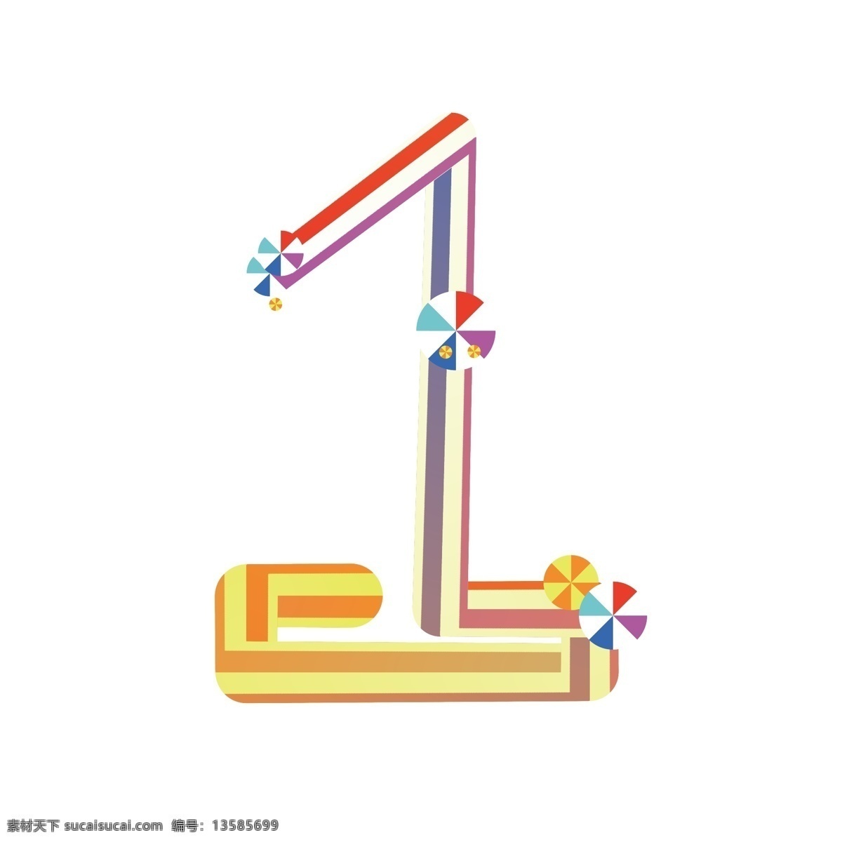 双十 倒计时 数字1 彩虹字 字体设计 创意设计 糖果字